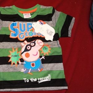 Nova super george peppa pig cartoon summer tshirt